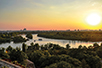 Confluence of Sava into the Danube, view from Belgrade Fortress (Photo: Belgrade Tourist Organization)